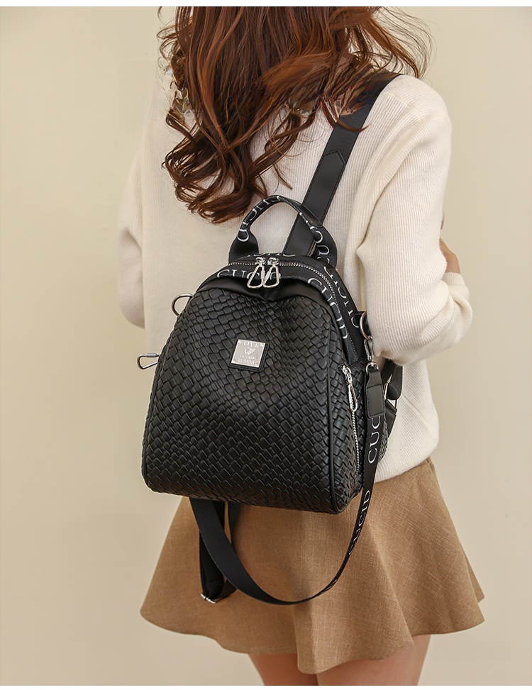 Luxury Bags Hong Kong - Luxury Weaving Women's Backpack Large Capacity