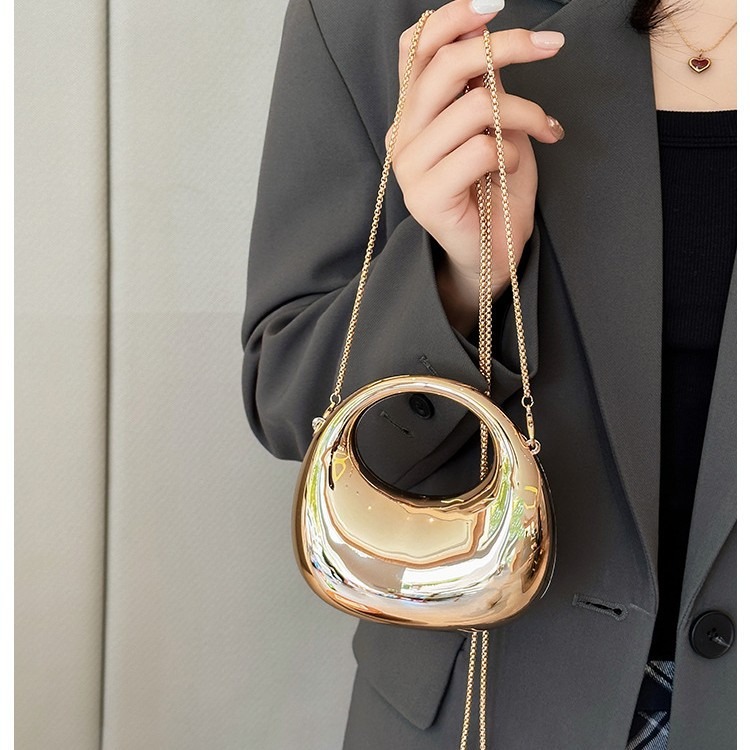 Luxury Bags Design - Mini Golden Evening Bag Purses and