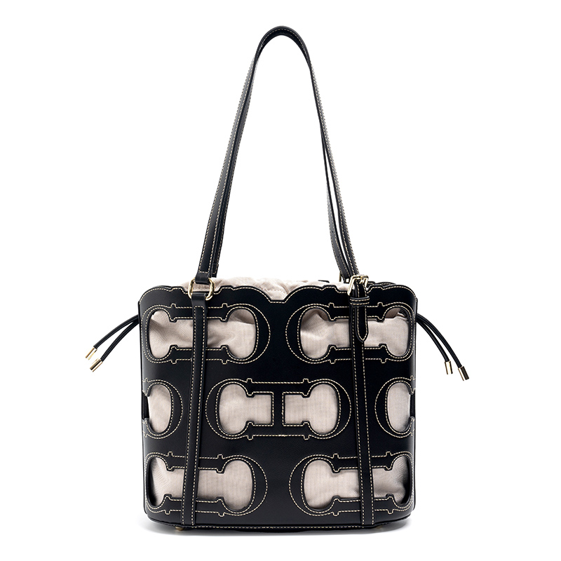 Luxury Bags Without Logo - CH Tote Bag Cutout Logo Large