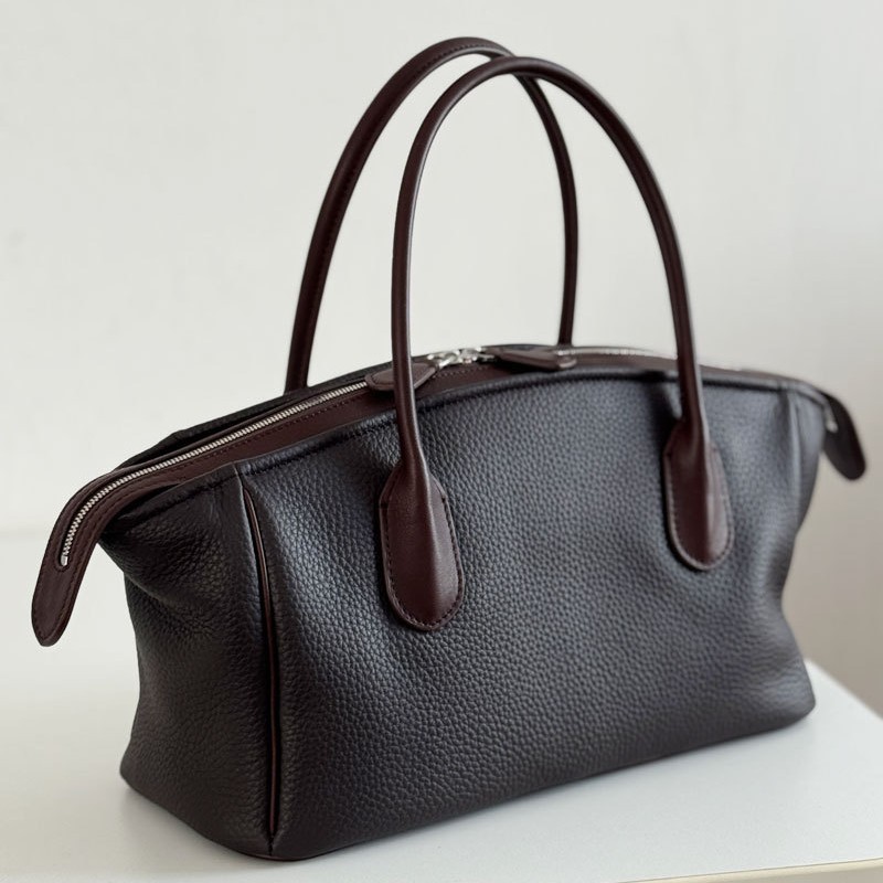 Luxury Bags For Women Sale - Niche Design Large‑Capacity Cowhide Commuter Dumpling