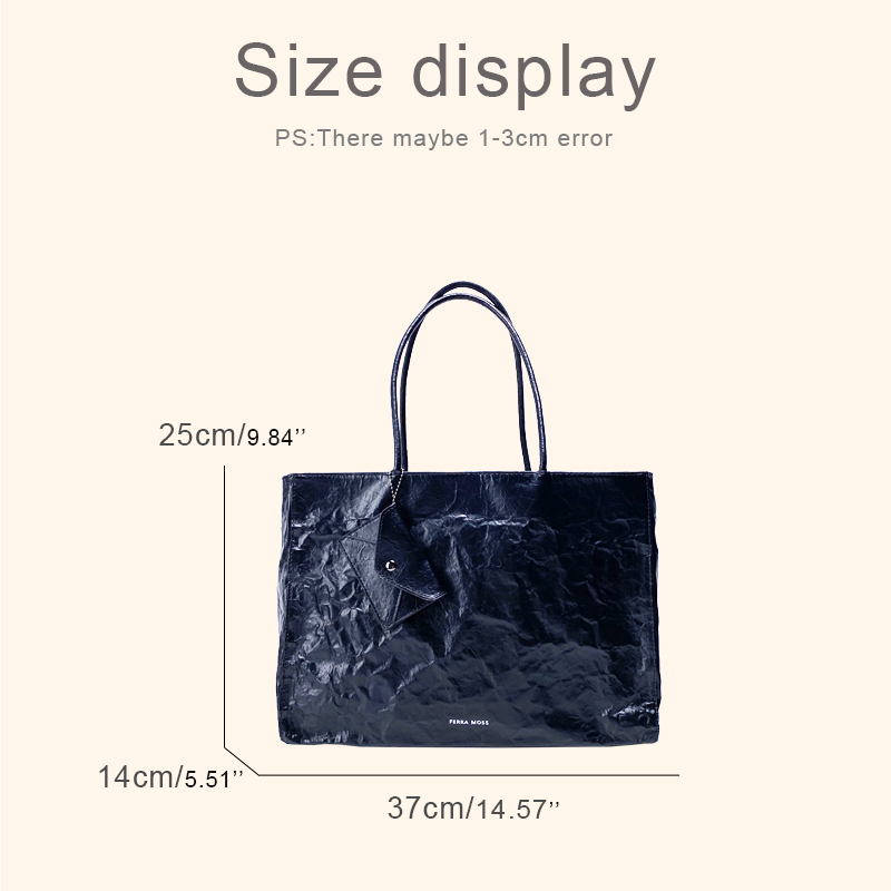 Korean Casual Kraft Paper Tote - Luxury Bags Supplier recension och pris