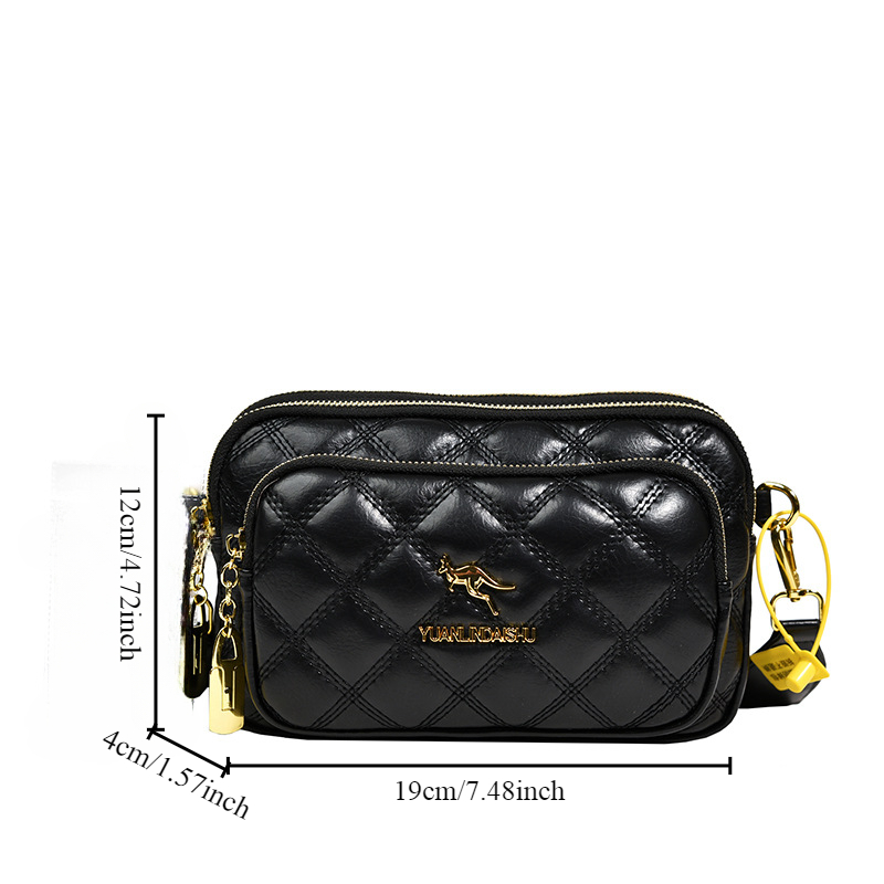Argyle Pattern Simple Shoulder - Luxury Bags Without Logo recension och pris