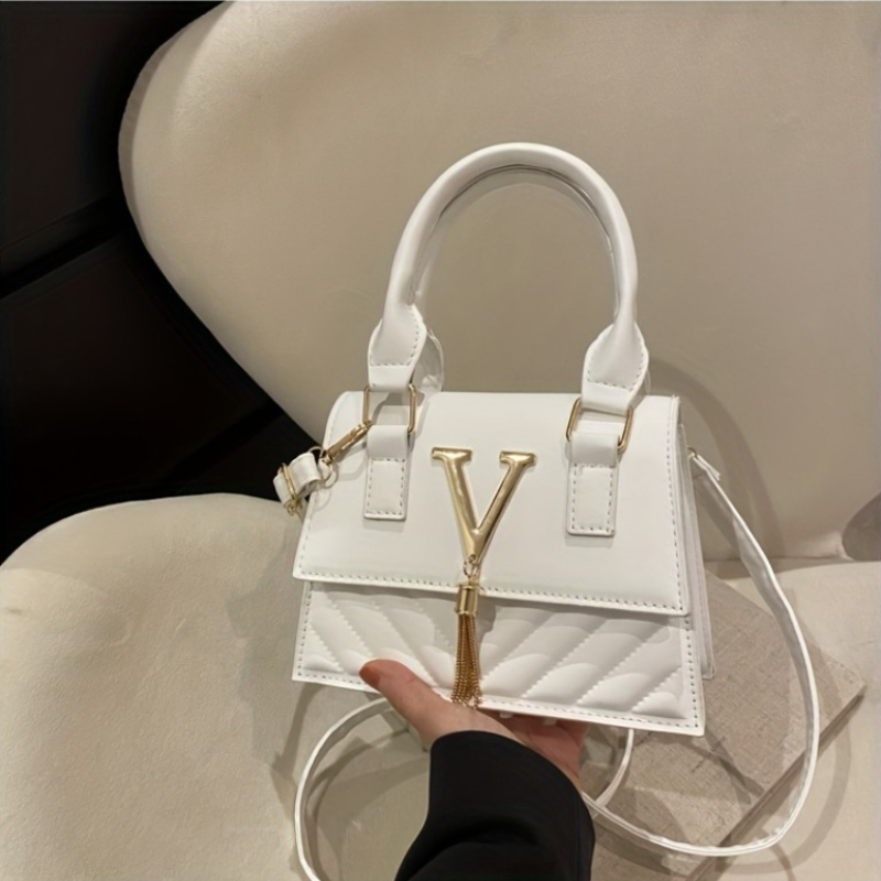 Fashion Quilted Top-Handle Bag - Luxury Bags Without Logo recension och pris
