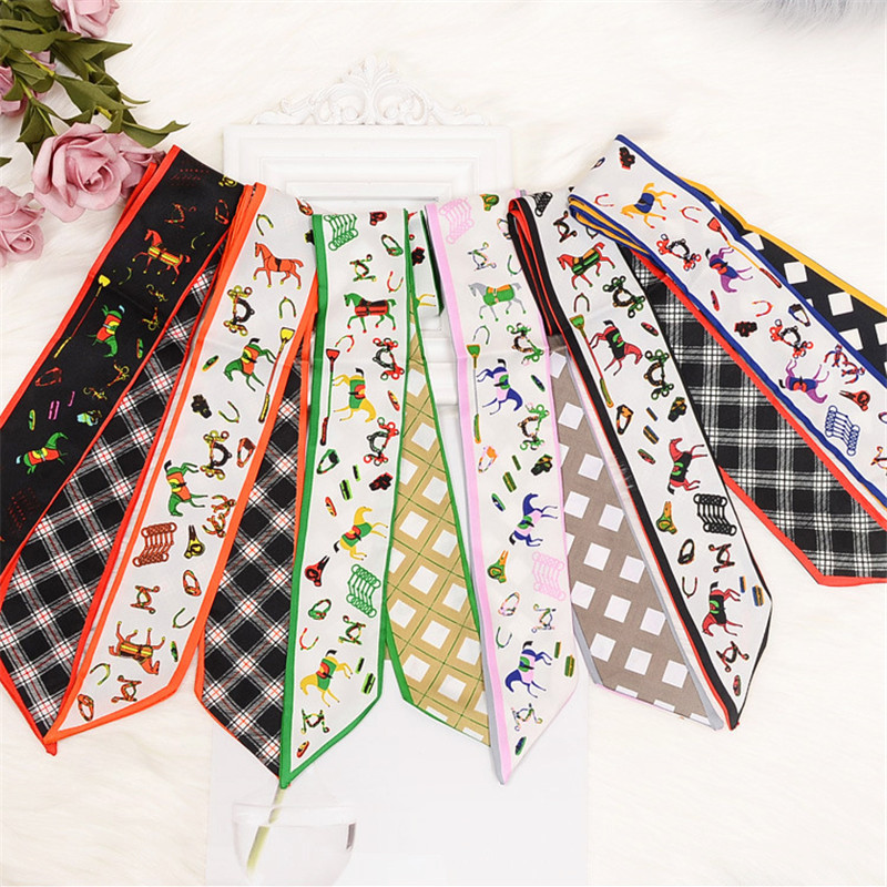 Horse Plaid Skinny Scarf Women - Luxury Bags Brands For Women recension och pris