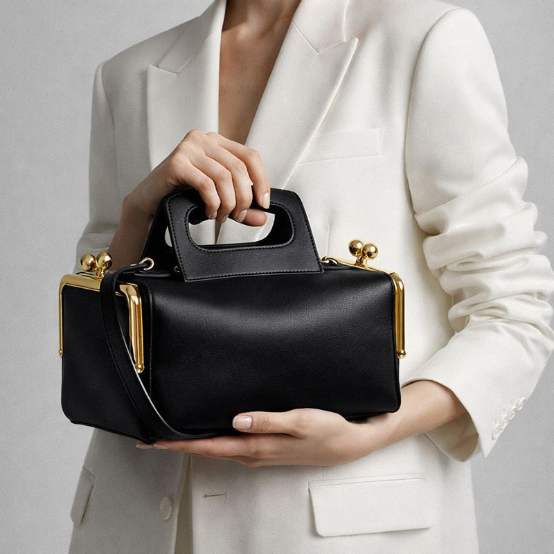 NEW Two side clamp design Fram - Luxury Bags Without Logo recension och pris