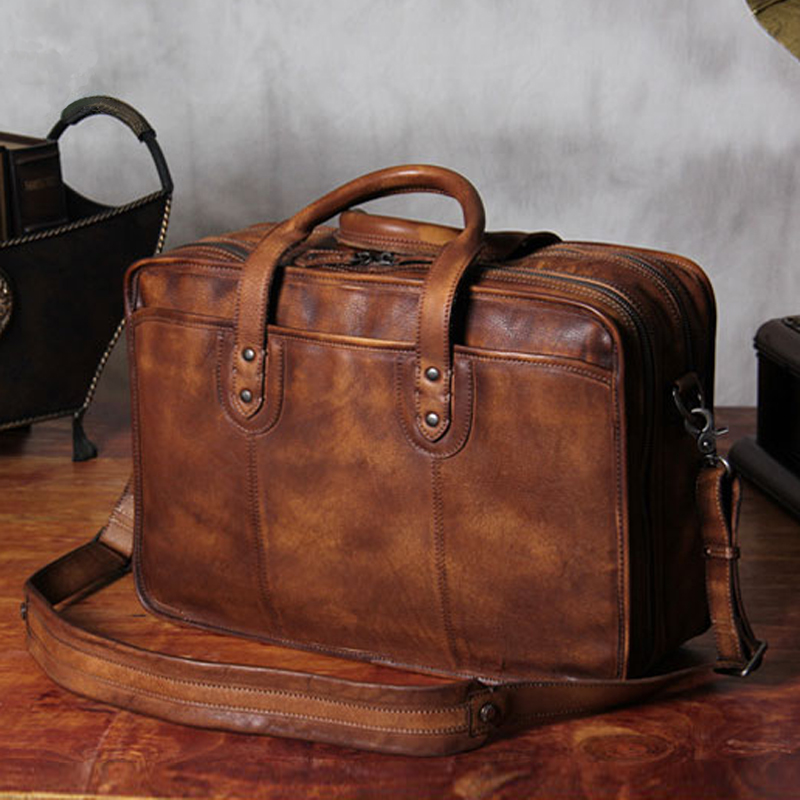 Luxury Vintage Genuine Leather - Luxury Bags That Fit Laptop recension och pris