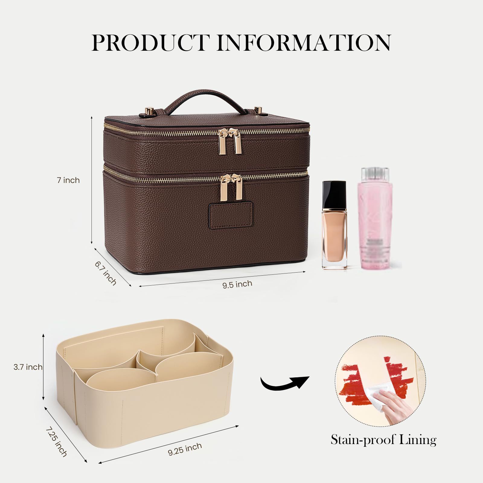 Large Capacity Double-layer Lu - Luxury Bags Quality recension och pris