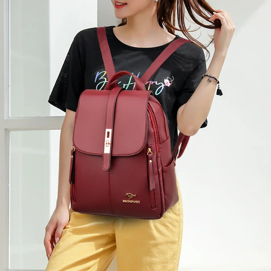 Women Leather Large Capacity B - Luxury Bags Quality recension och pris