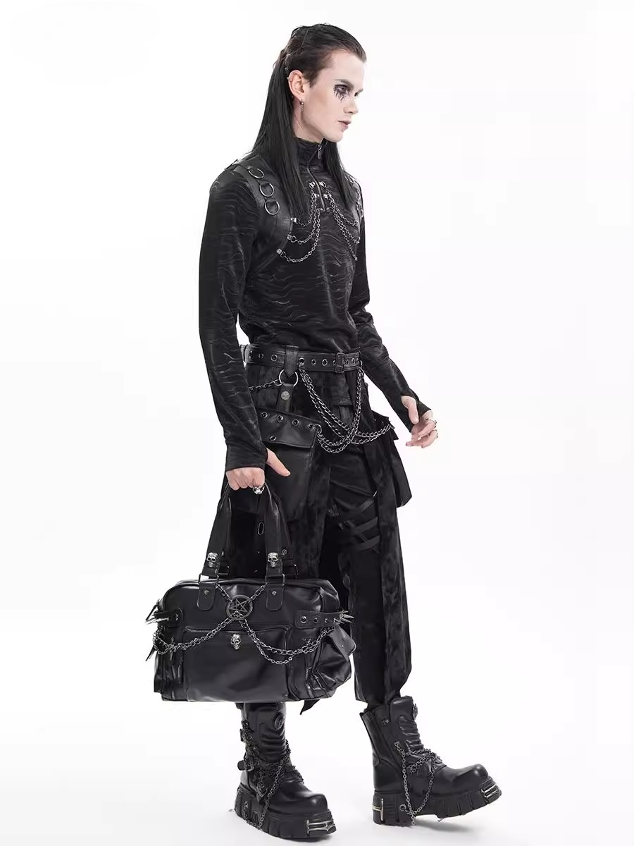 Fashion Black Zipper Skull Des - Luxury Bags Big recension och pris