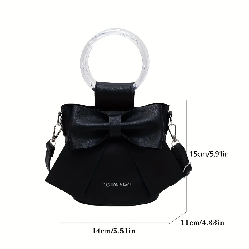 Stylish Women's Bucket Bag wit - Luxury Bags Without Logo recension och pris