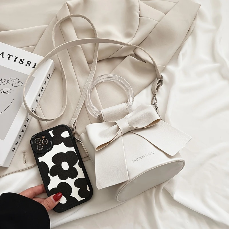 Stylish Women's Bucket Bag wit - Luxury Bags Without Logo recension och pris