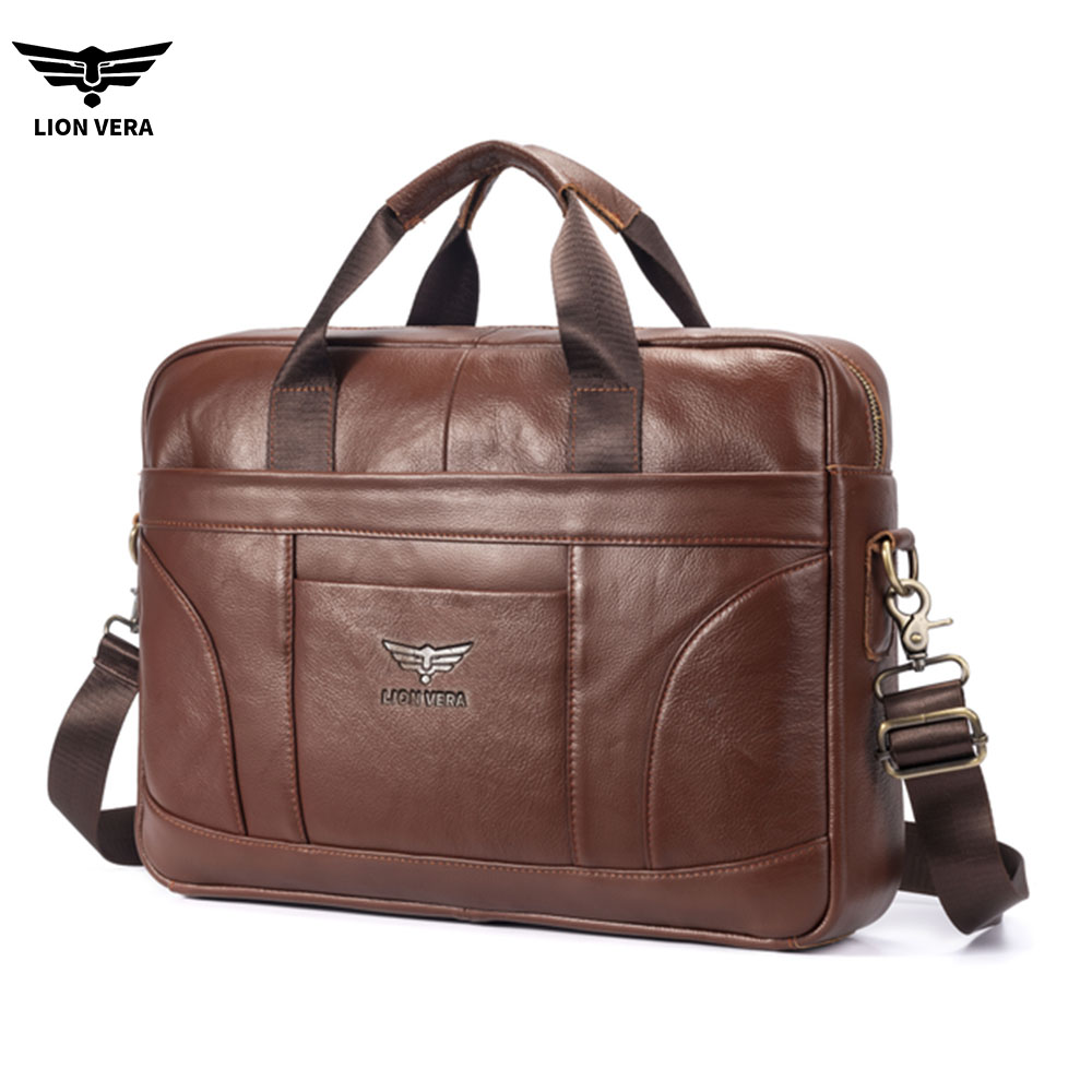 LION VERA Genuine Leather Buss - Luxury Bags That Fit Laptop recension och pris