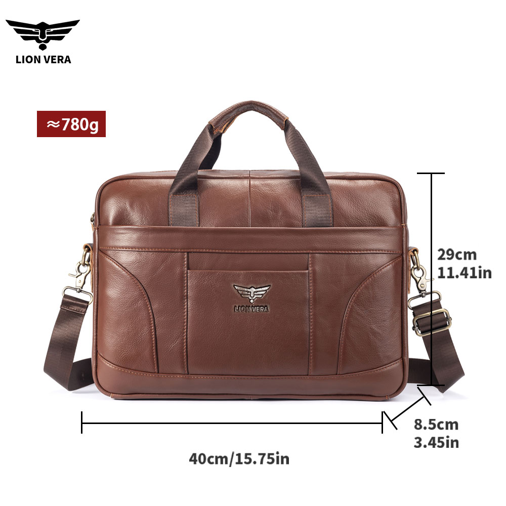 LION VERA Genuine Leather Buss - Luxury Bags That Fit Laptop recension och pris