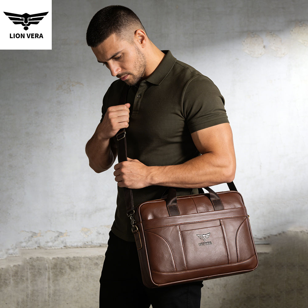 LION VERA Genuine Leather Buss - Luxury Bags That Fit Laptop recension och pris
