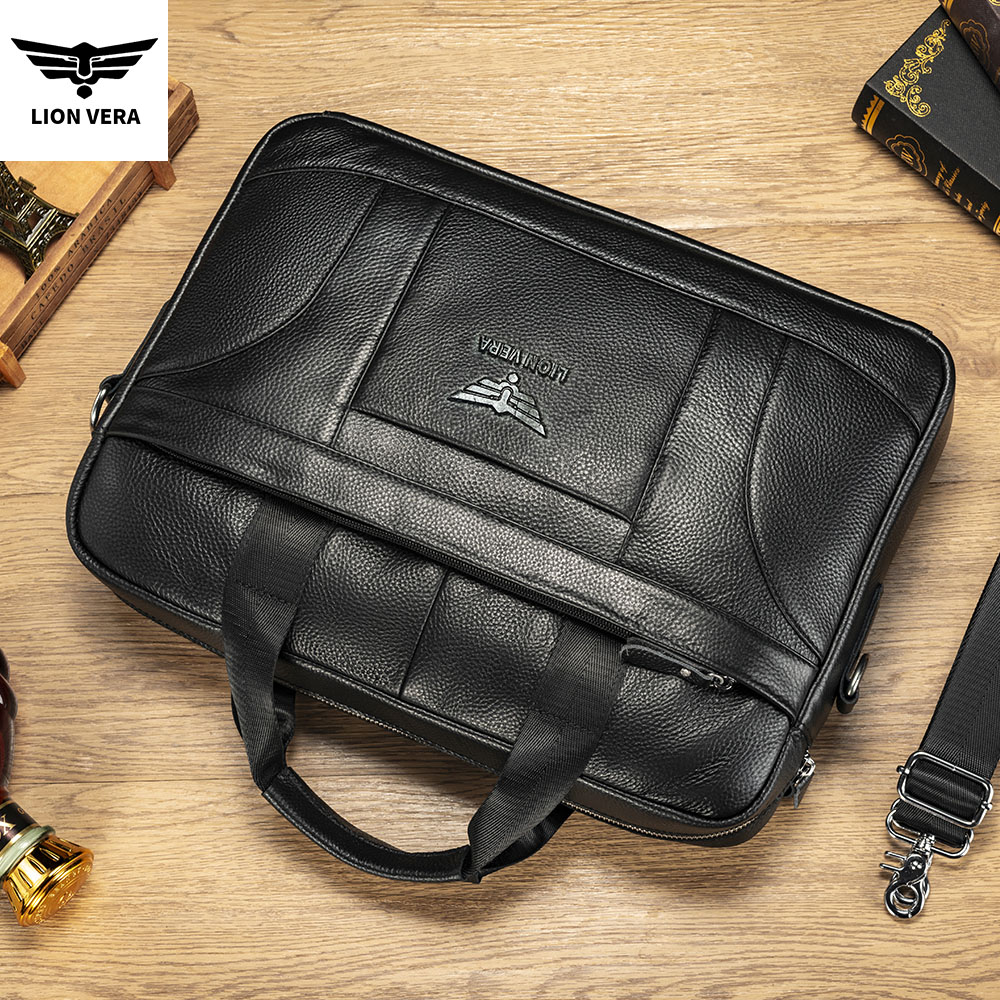 LION VERA Genuine Leather Buss - Luxury Bags That Fit Laptop recension och pris