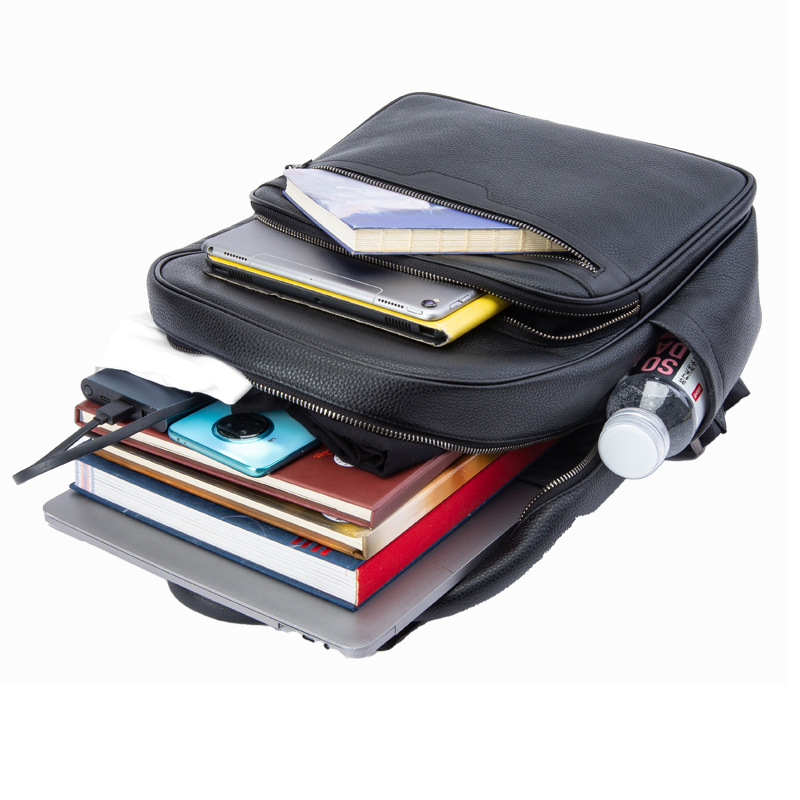 New Brand Genuine Leather Men  - Luxury Bags That Fit Laptop recension och pris