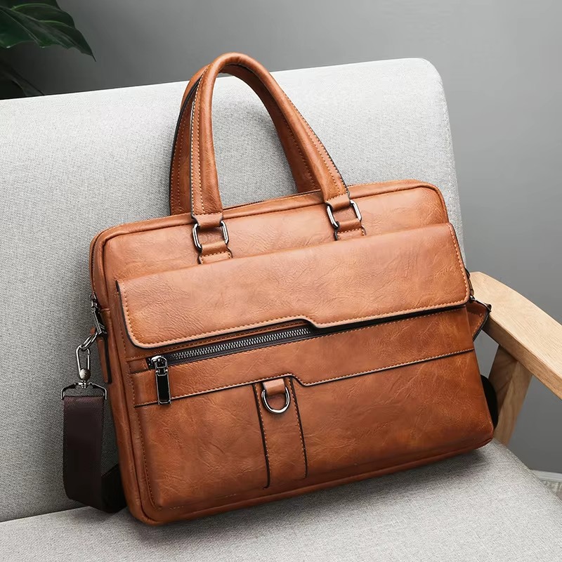 Luxury Brand Men Handbag Leath - Luxury Bags That Fit Laptop recension och pris