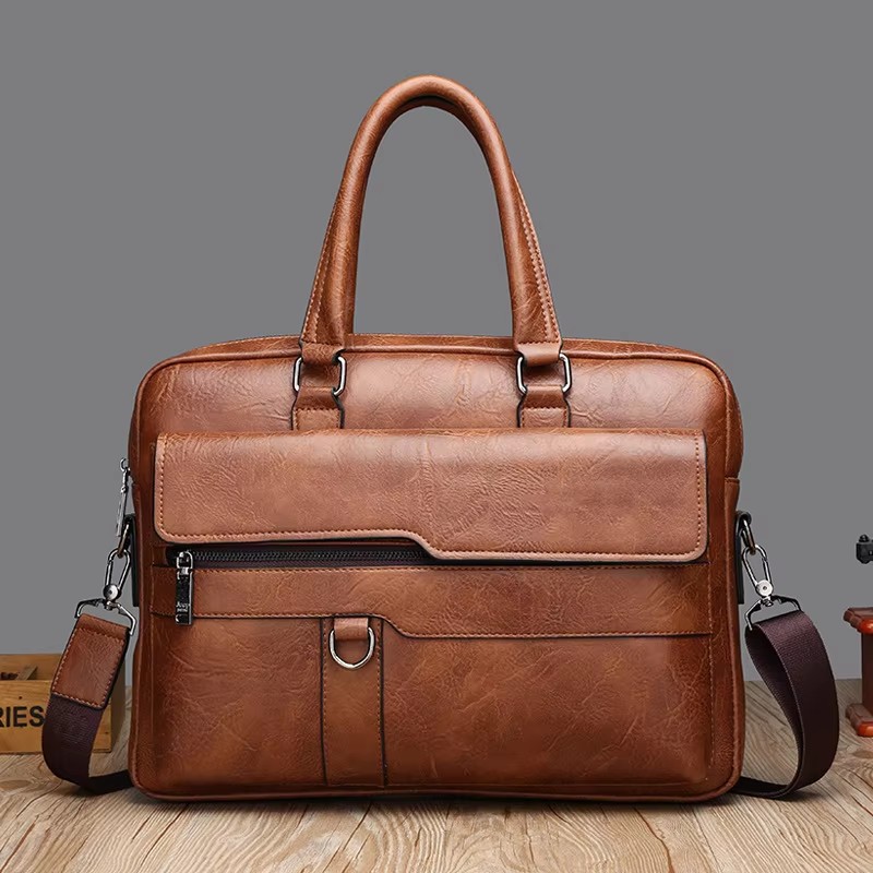 Luxury Brand Men Handbag Leath - Luxury Bags That Fit Laptop recension och pris